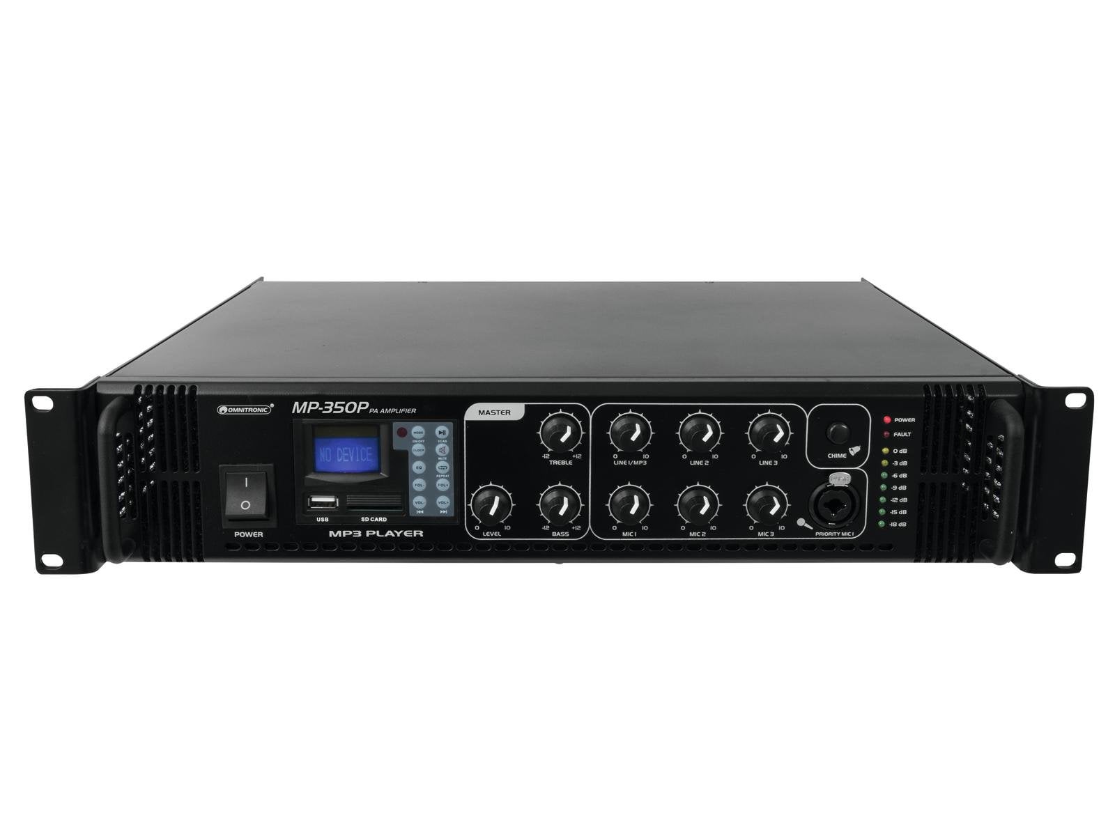 Omnitronic MP-350P Amplificador de mezcla mono PA 350w MP-350P