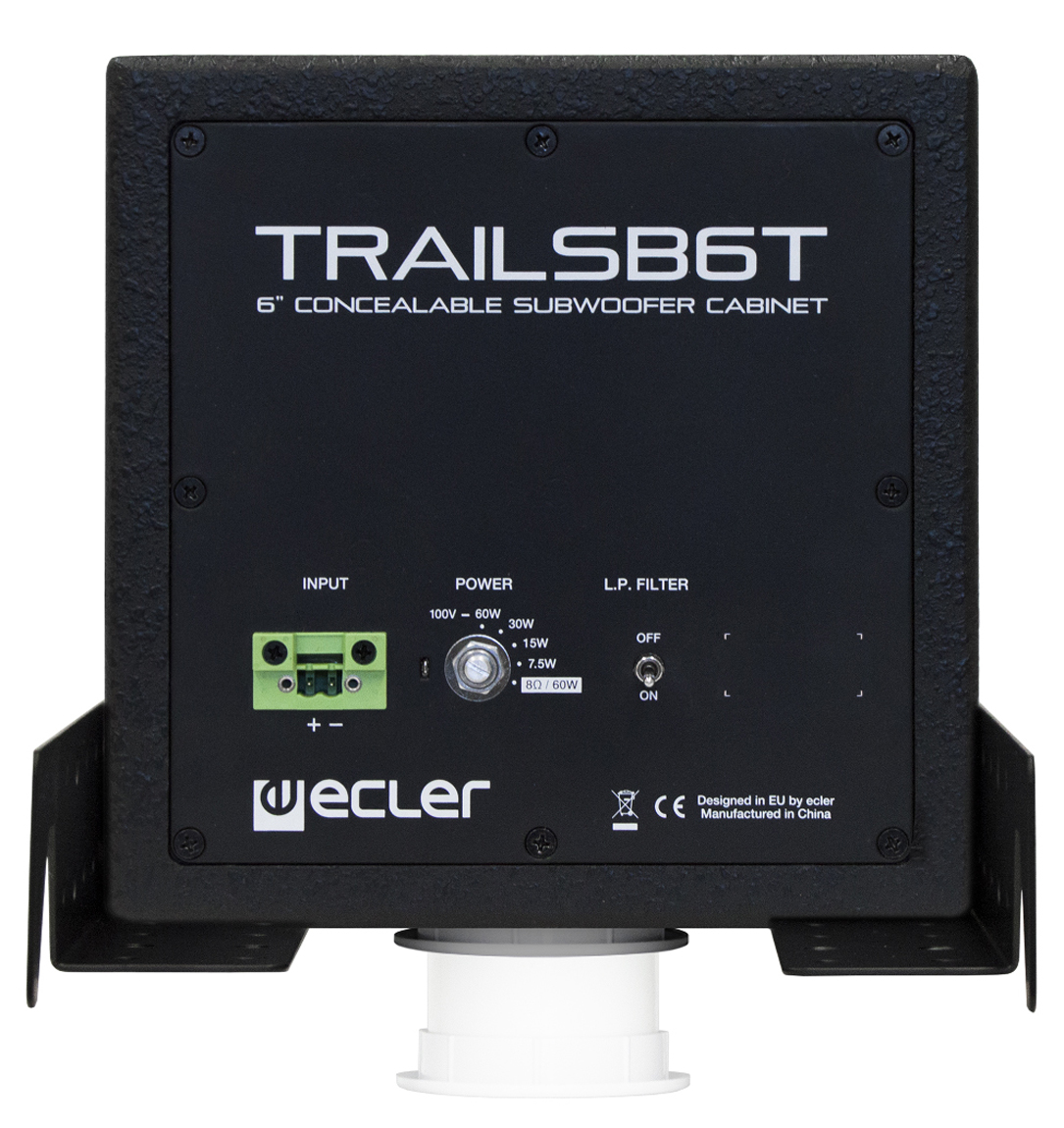 Ecler Subwoofer Ocultable Negro TRAILSB6T