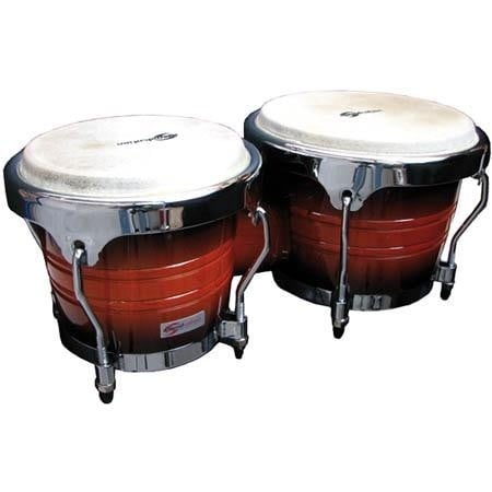 Soundsation Bongos SB02-SB de 7\" y 8\" con herrajes de fundición a presión. SB02-SB