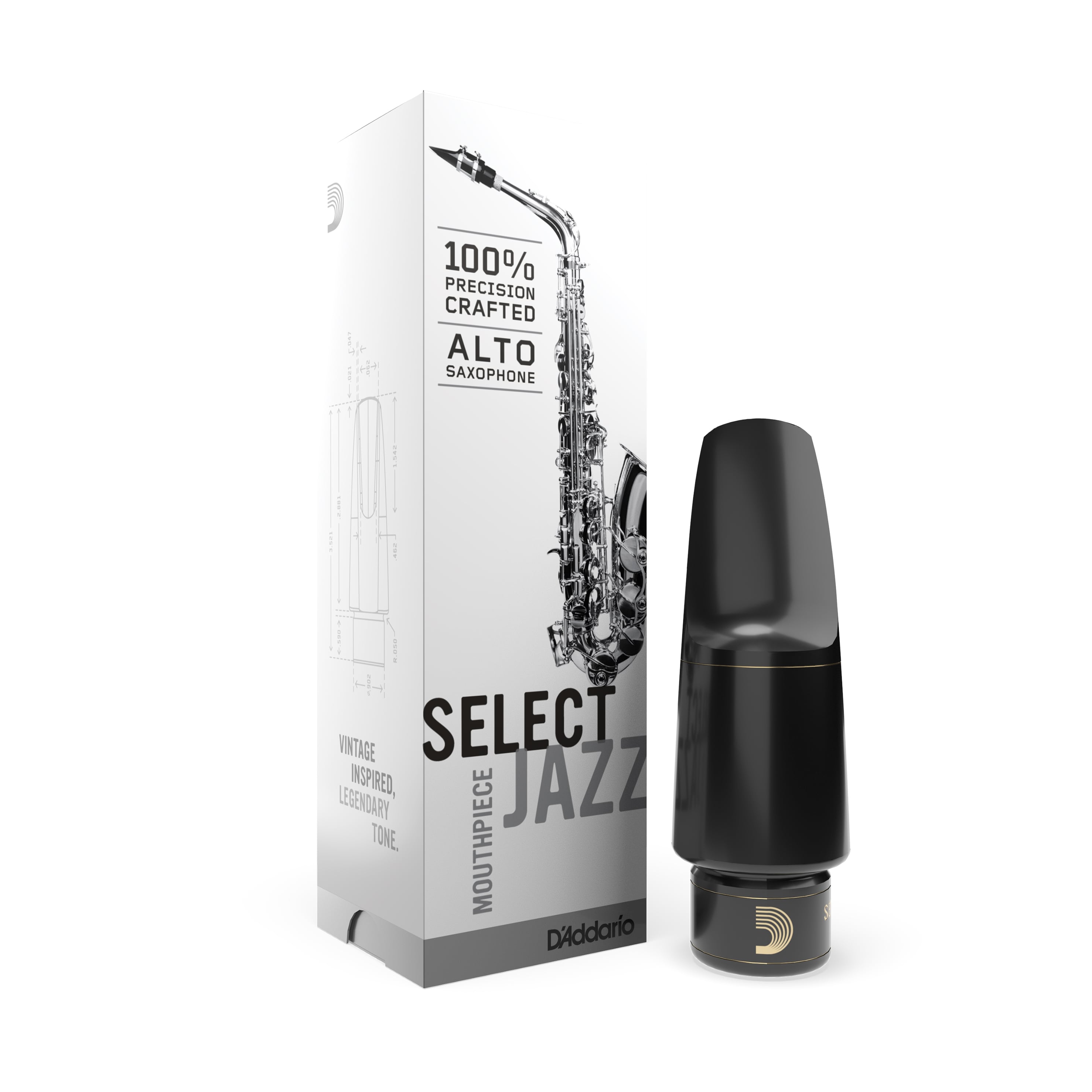 D´addario Mpc Select Jazz Altosax D6 Med MJS-D6M