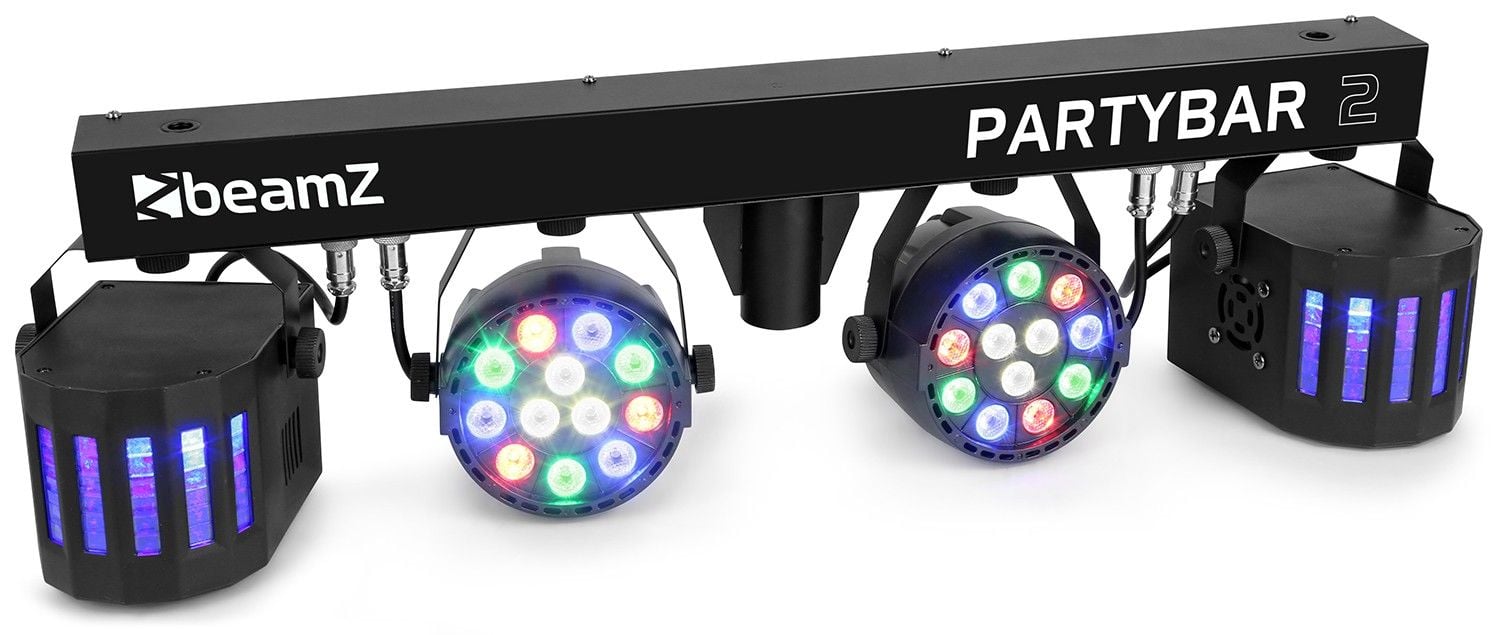 Beamz PartyBar2 2 PAR 12 x 1W RGBW 2 derby RGBW 153238 PartyBar2