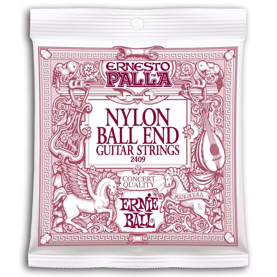 Ernie Ball 2409 Ernesto Palla Nylon con Bola Cuerdas Para Guitarra Clasica 028-042w 2409