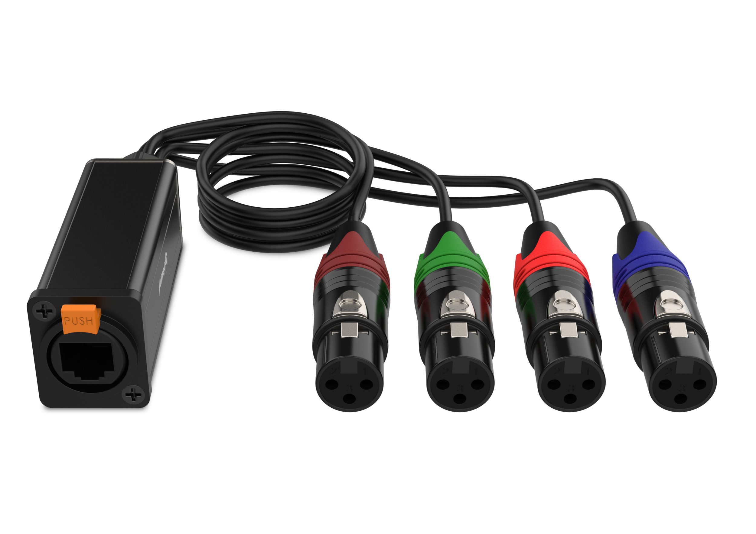 Audibax RJ-4 Cable Multicore 4 x XLR Hembra a RJ45 Cat5 RJ-4 XLR 3