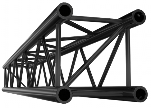 Showtec FQ30250B Straight 2500mm Black Pro-30 Square F Truss FQ30250B