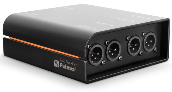 Palmer AoC Box XLRm Caja Conversora etherCon a XLR Macho AoC Box XLRm - Caja Audio over Cat de etherCON a 4