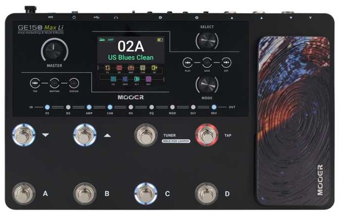 Mooer GE150 MAX Li Pedalera Multiefectos Mooer GE150 MAX Li