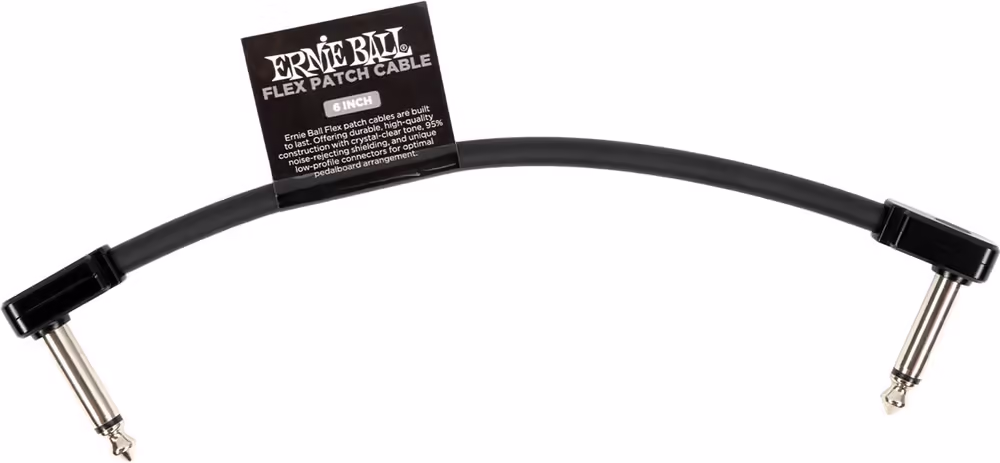 ERNIE BALL Cable Eb Flex Patch 6? Negro EEB6439