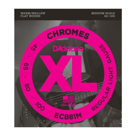 D´addario ECB81M (45-100) Juego de cuerdas para bajo ECB81M