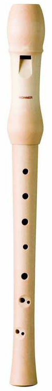 Hohner 9534 Flauta soprano Madera Arce Digitación Barroca 2 piezas 9534