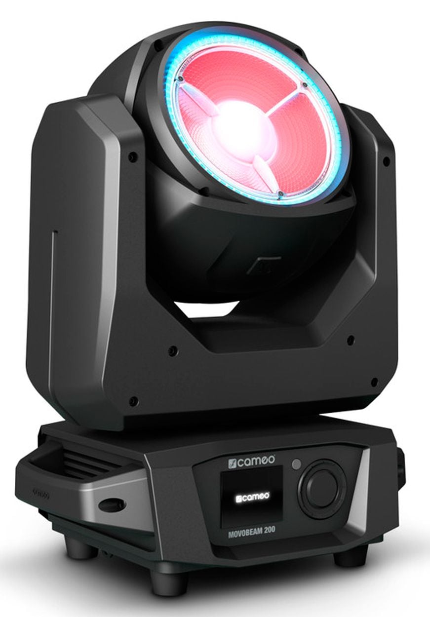Cameo MOVO BEAM 200. Cabeza Móvil con Anillo LED MOVO-BEAM 200