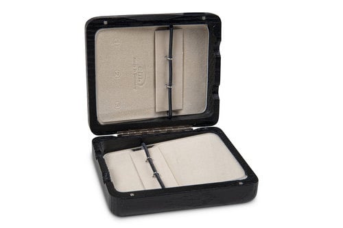 GEWA Estuche para cañas Clarinete 6 cañas Lacado en negro Estuche para cañas Clarinete 6 cañas Lacado en neg