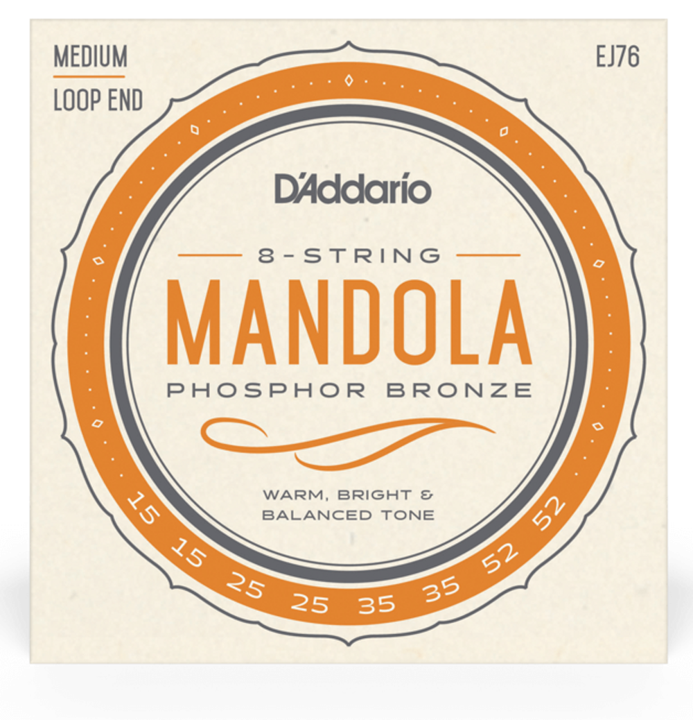 D Addario EJ76 Juego de Cuerdas Mandola de Bronce EJ76