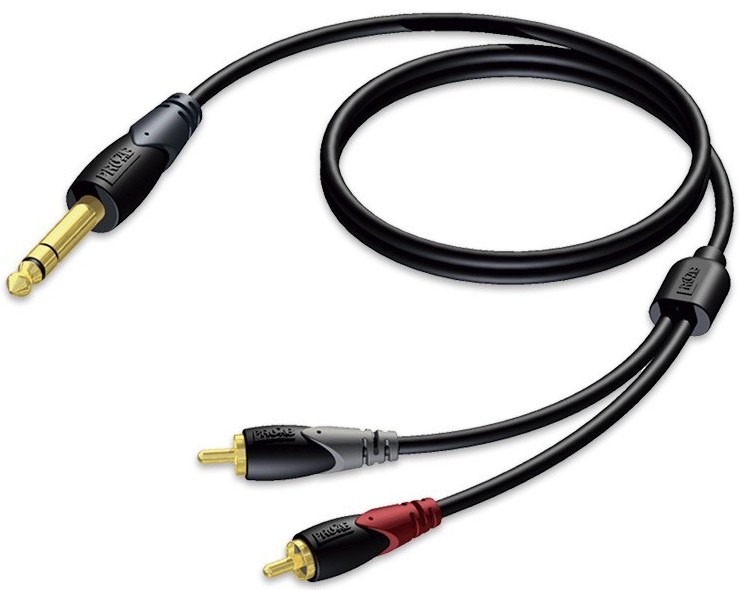 Procab CLA719-1-5 Cable RCA a Jack stéreo 1.5M null