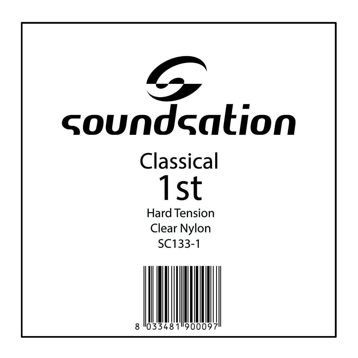 Soundsation Cuerda para guitarra clásica SC133-1 - Mi 0.285 Tensión dura SC133-1