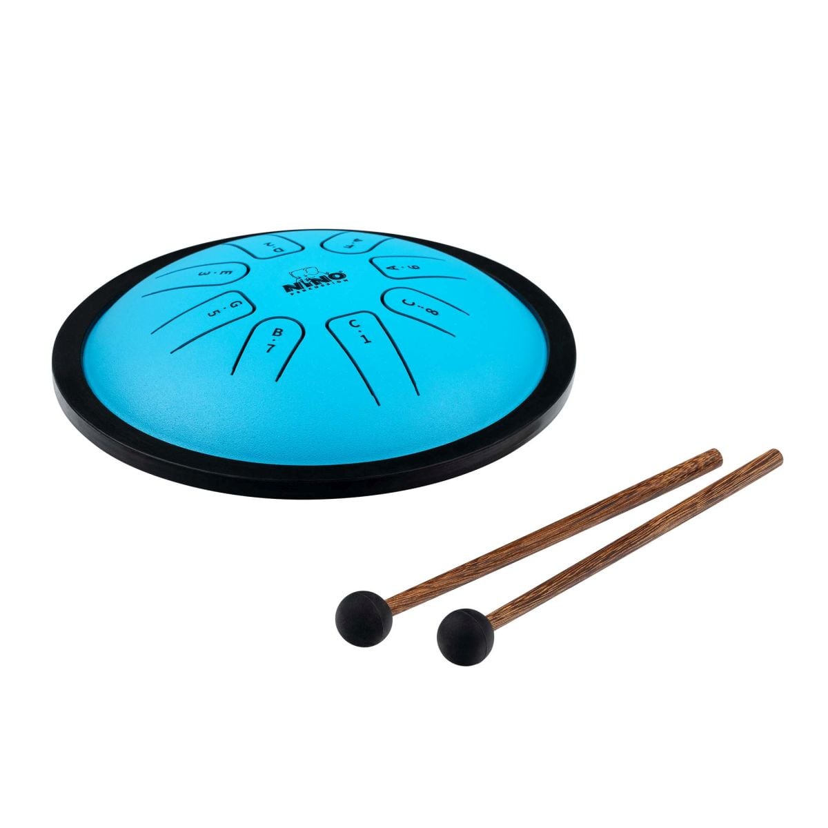 Nino Percussion Steel Tongue Drum, Small, Blue NINO981