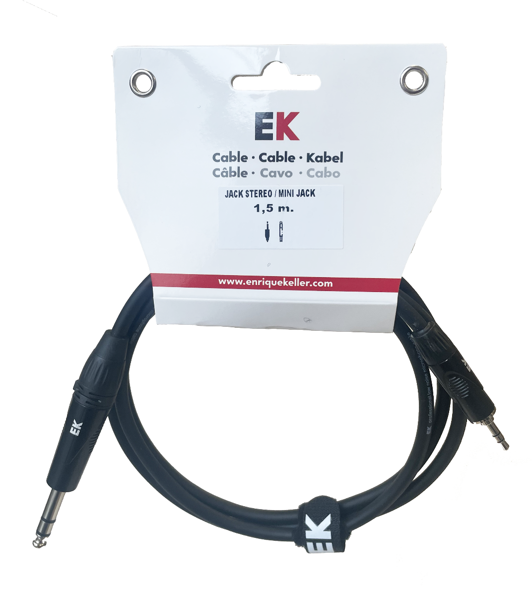 EK Audio Cable Jack Estéreo - Mini Jack Estéreo 1,5 M PMJ00115