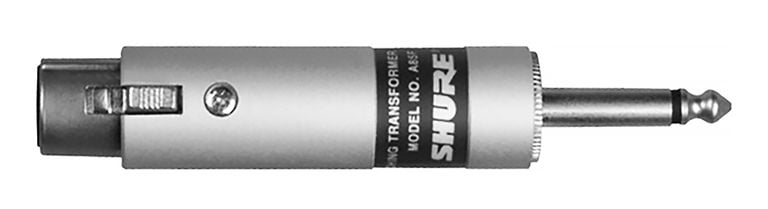 SHURE A85F Transformador Adaptador de Impedancia XLR h Jack m A85F