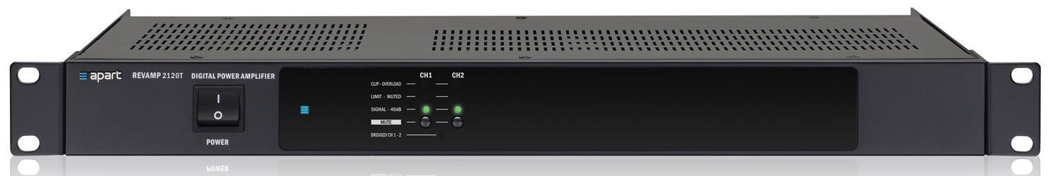 Apart Biamp REVAMP2120T Etapa de potencia digital de 2 canales, 2 x 120W 100V / 4 ohms REVAMP2120T