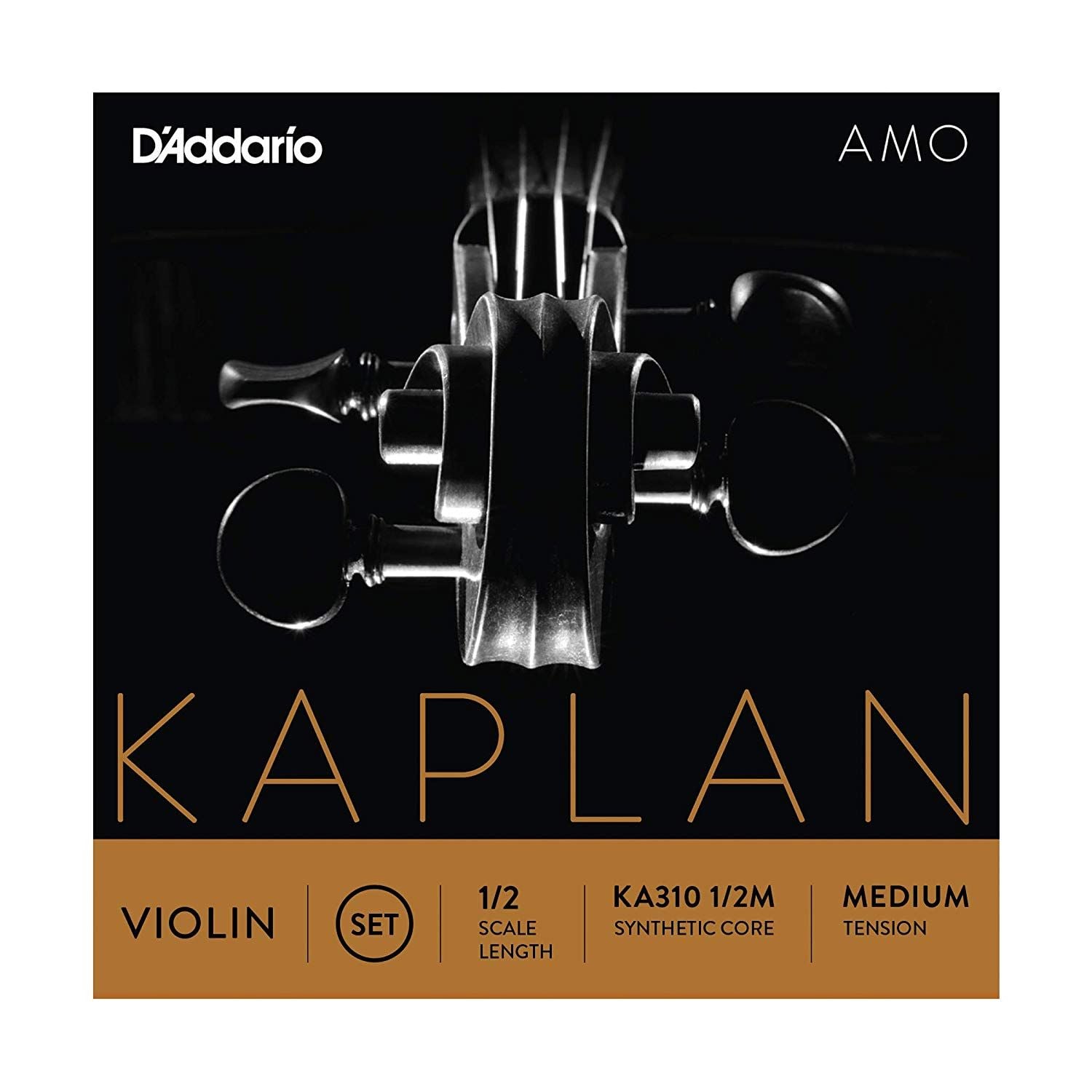 D´addario KA310 Juego de cuerdas Kaplan Amo para violín 1/2, tensión media KA310-1/2M Kaplan Amo Violín