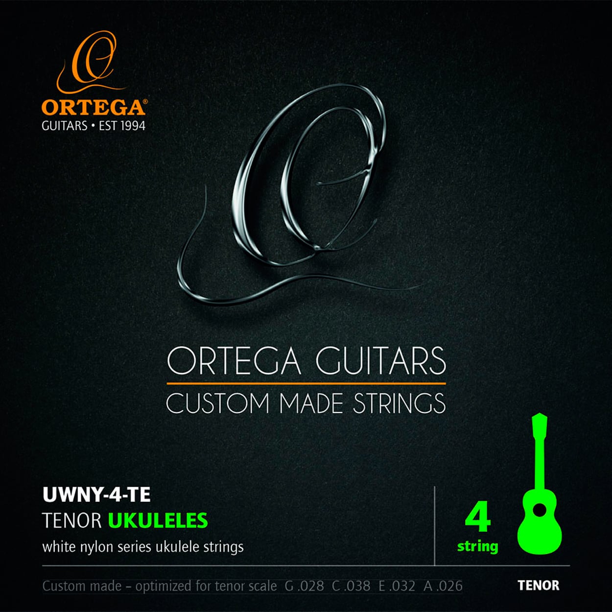 Ortega UWNY-4-TE. Juego de Cuerdas para Ukelele Tenor UWNY-4-TE