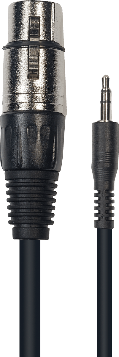 Yellow Cable ECO-K12-3 Cable de 3 Metros Mini Jack Stereo Macho a XLR Hembra ECOK12-3