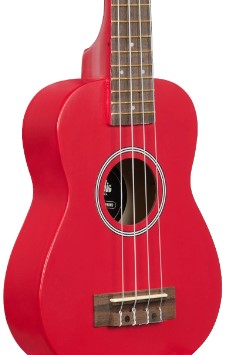 Kala Ukarcb Ukelele Soprano Ukadelic Rojo UKARCB