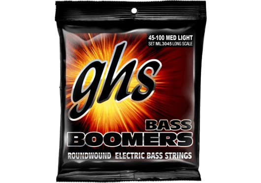 GHS Juego Bajo Boomers® Medium Light (Escala Larga) 55-105 CGH3045ML