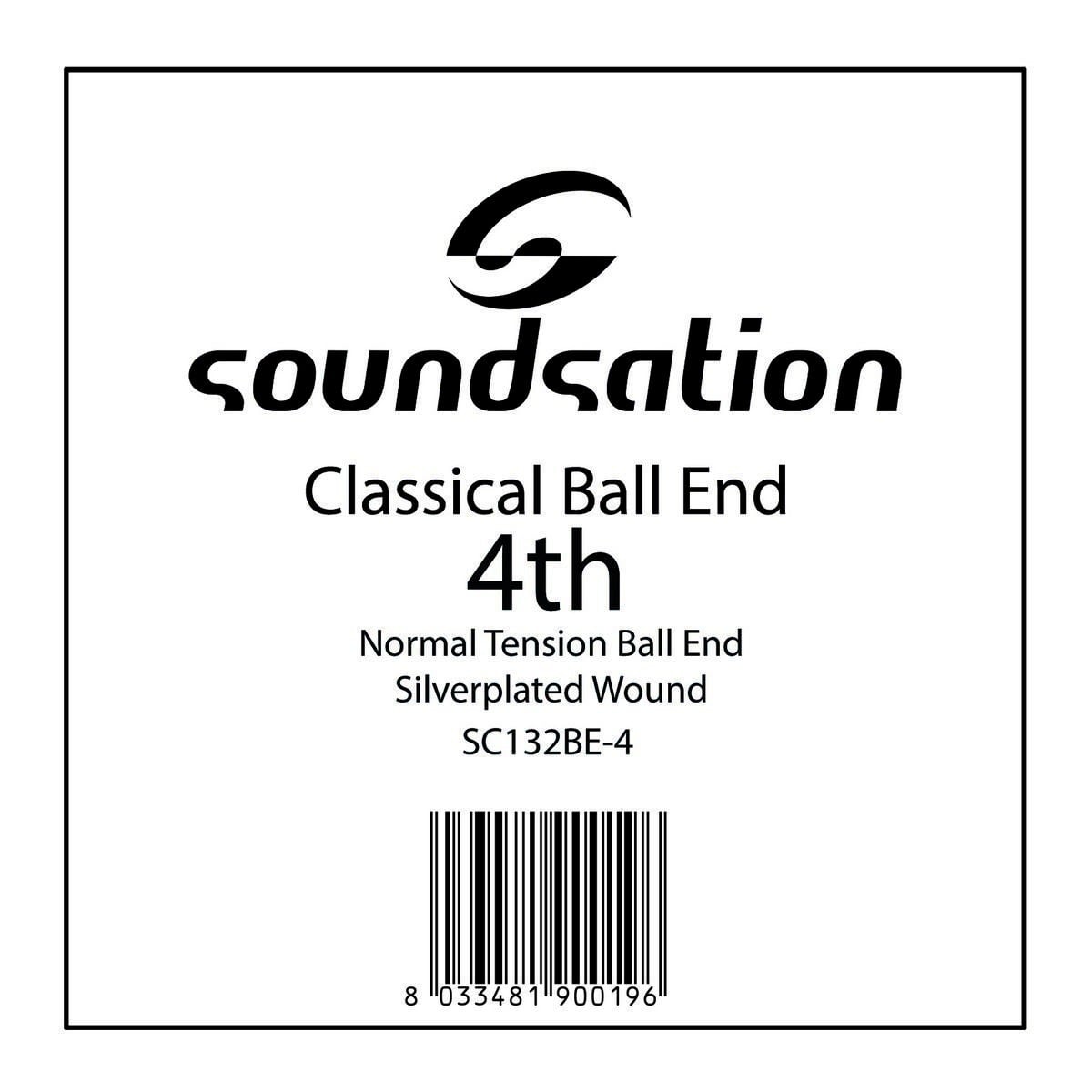 Soundsation Cuerda para guitarra clásica SC132BE-4 con extremo de bola - D 0.30 T SC132BE-4