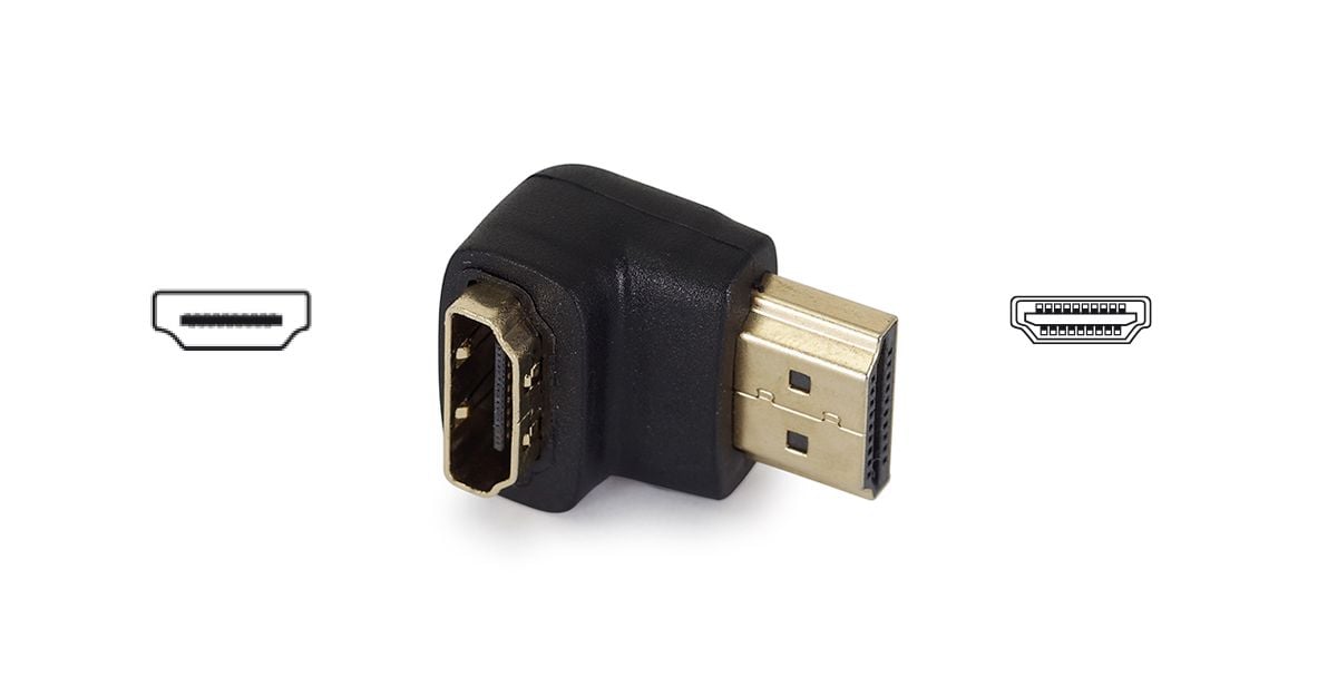 Fonestar 7933 Adaptador HDMI 90º Hembra a Macho 7933