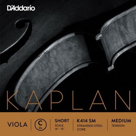 D´addario K414 Juego Kaplan de cuerdas Do (C) para Viola, escala corta, tensión media K414-SM