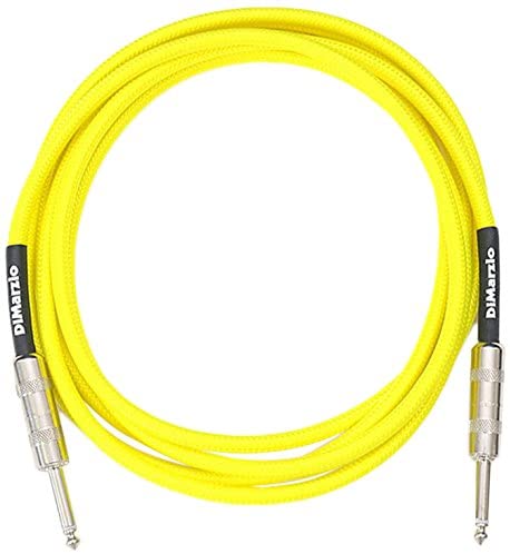 DiMarzio EP1718SSY Cable para Guitarra Amarillo Neón 5,4 Metros EP1718SSY