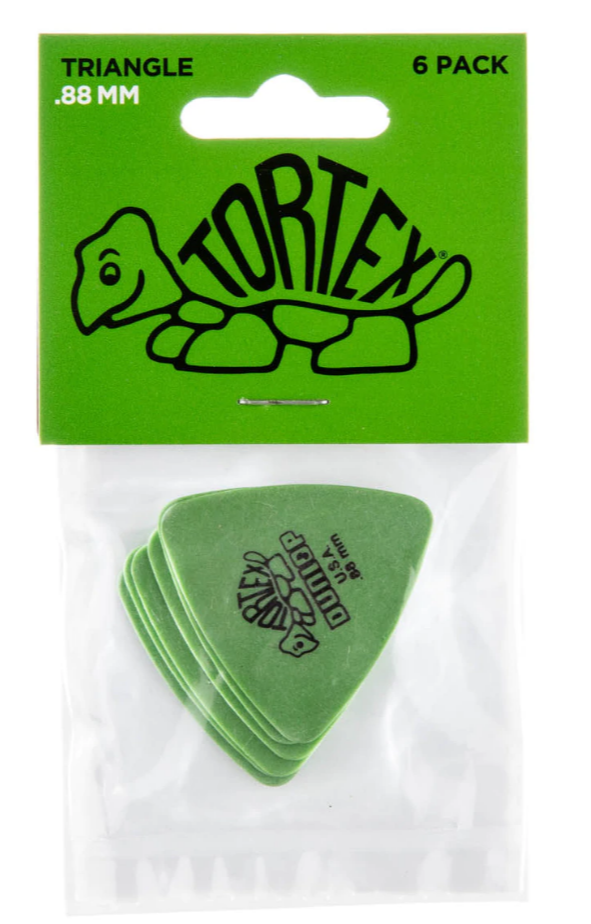Dunlop Tortex Triangular de 0,88 mm Pack 6 Un. 431P88