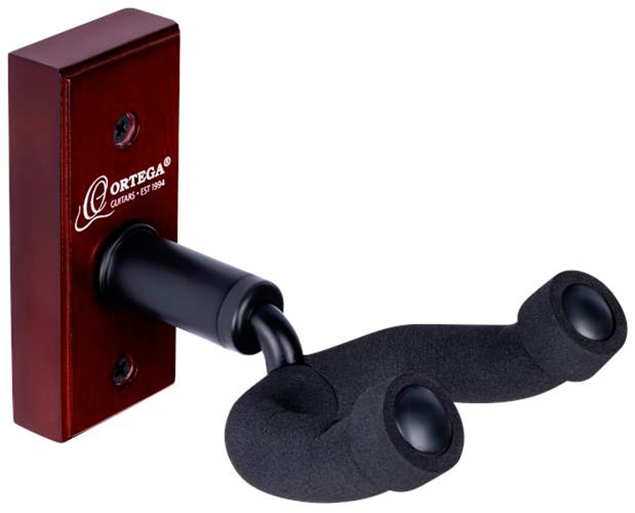Ortega OGH-1WR. Soporte de Pared para Guitarra Wine Red OGH-1WR
