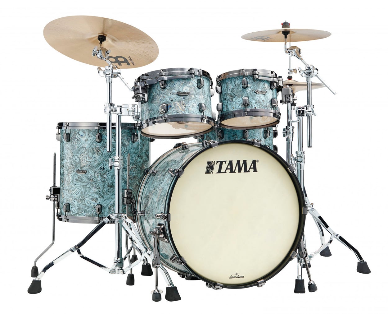 Tama Starclassic Maple Sky Blue Swirl/Black Nickel 22" MR42TZBNS-SLW MR42TZBNS-SLW