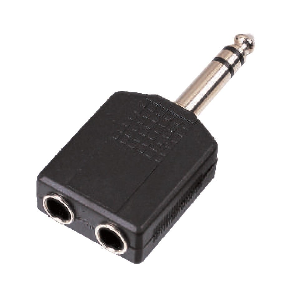 Soundsation Adaptador SADA040-1 de conector macho estéreo de 6,3 mm a 2 conectore SADA040-1