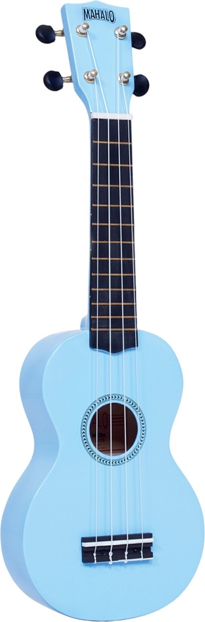 Mahalo Mr1Lbu - Ukelele Serie Rainbow Color Azul Claro Con Funda MR1LBU
