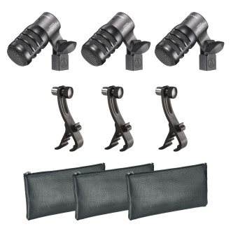 AUDIO TECHNICA ATM 230PK Pack de 3 Micros hipercardioide instrumento ATM 230PK