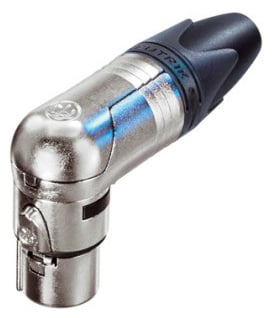 Neutrik NC3 FRX Conector aéreo acodado XLR hembra NC3FRX