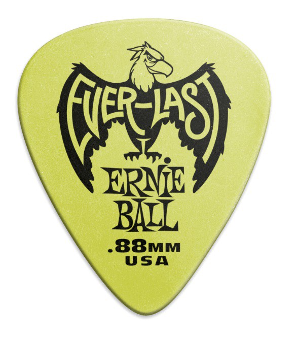 ERNIE BALL BOLSA DE PÚAS EVERLAST Verde 0,88 mm ERNIEBALL - 12 unidades EB9191
