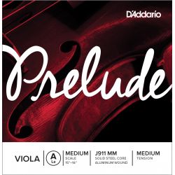 D´addario J911 Cuerda Prelude La (A) para viola, escala media, tensión media J911-MM Prelude Viola A