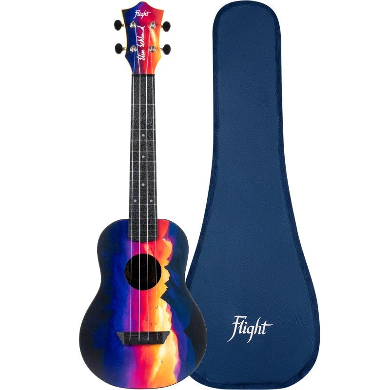 Flight TUC-EE Ukelele Concert Sunset Elise Ecklund TUC-EE Travel Sunset Elise