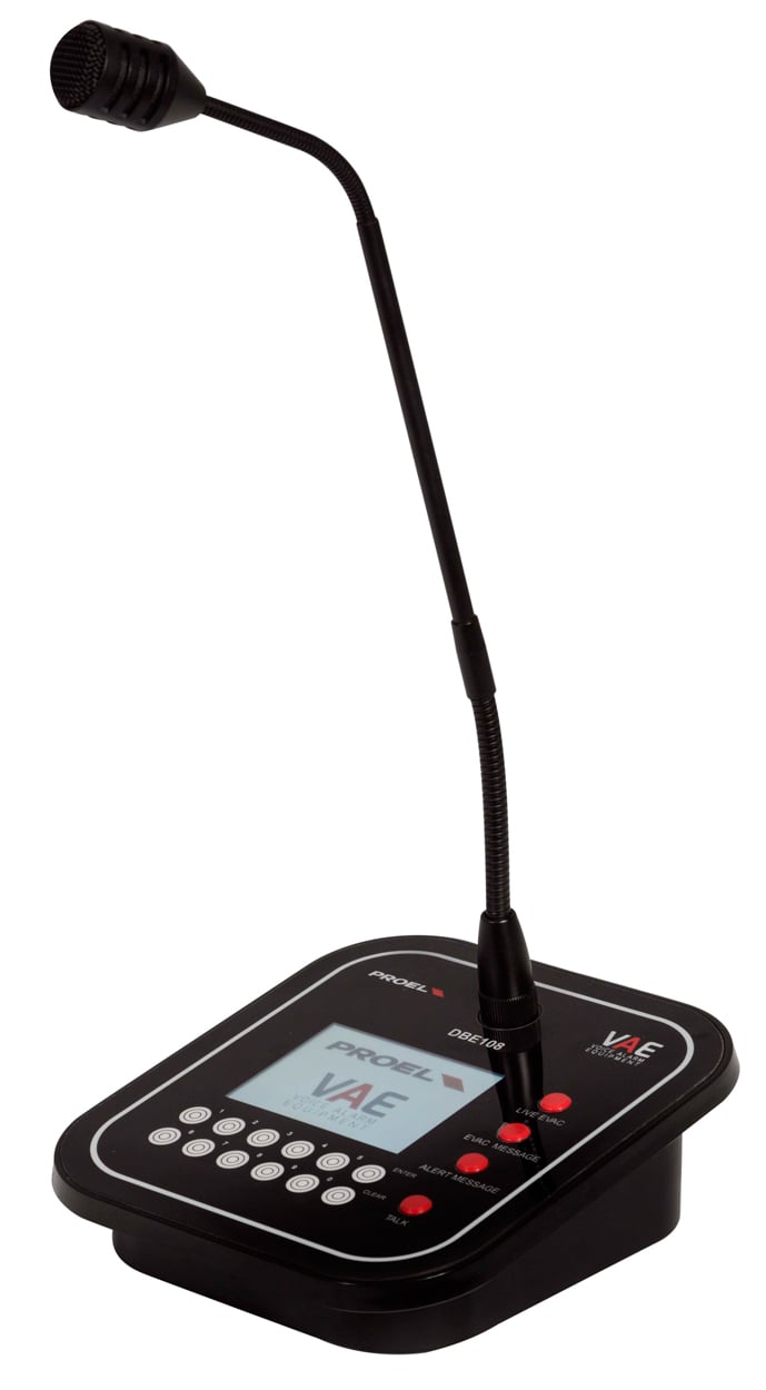 Proel PA DBE108. Puesto de Llamada de Sobremesa Programable ( REACONDICIONADO ) PA DBE108