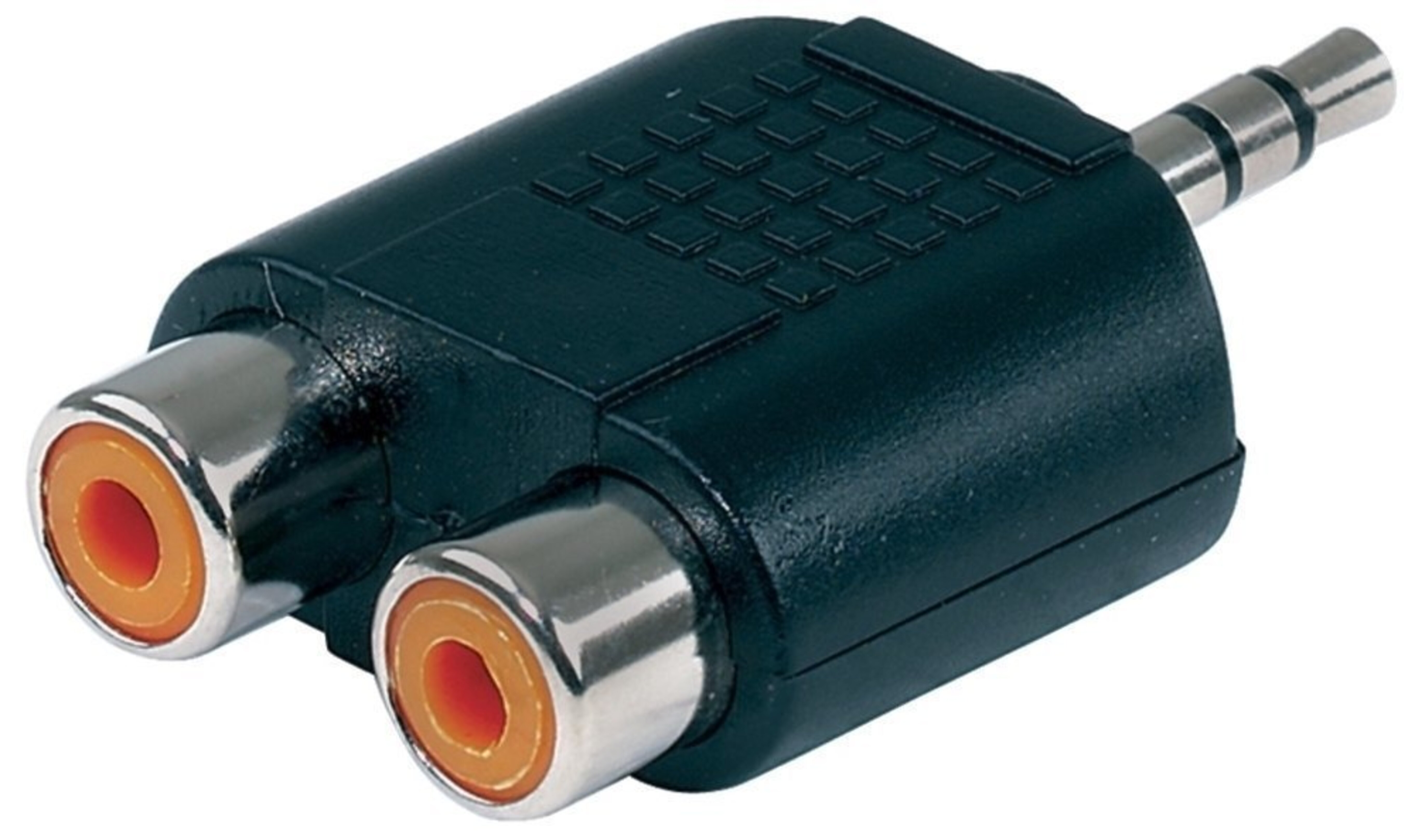 Gewa Conector 2x RCA Hembra a 1x Jack Estéreo Mini 3,5mm Conector RCA (H) a Jack Estéreo Mini 3.5mm 2a1