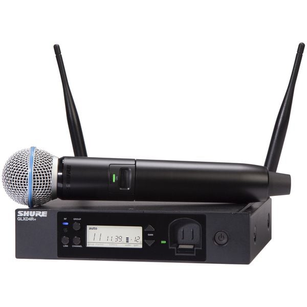 Shure GLX-D+ 24R B58 Z4 Sistema inalámbrico VOCAL BETA58A y GLXD4R+ 2.4 5GHz GLX-D+ 24R B58 Z4