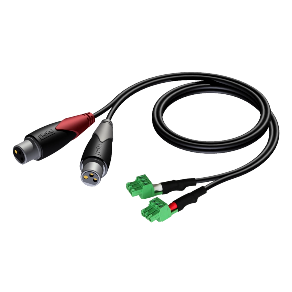 PROCAB CLA835/0.5 Doble XLR a Doble Terminal 0.5M PROCAB CLA835/0.5