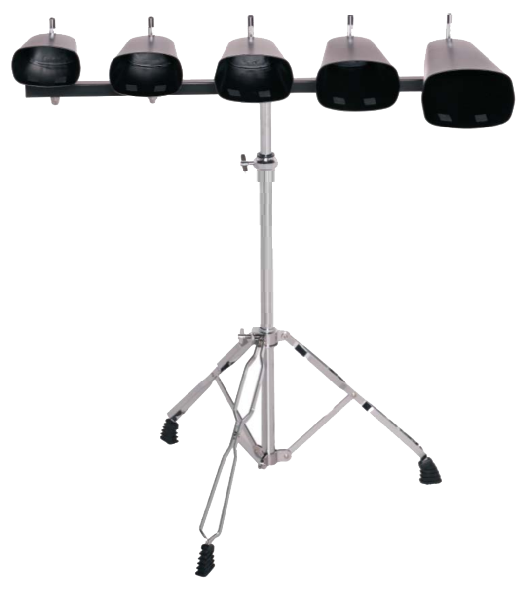 Jinbao Juego De 5 Cencerros Metal Con Soporte JBCB05