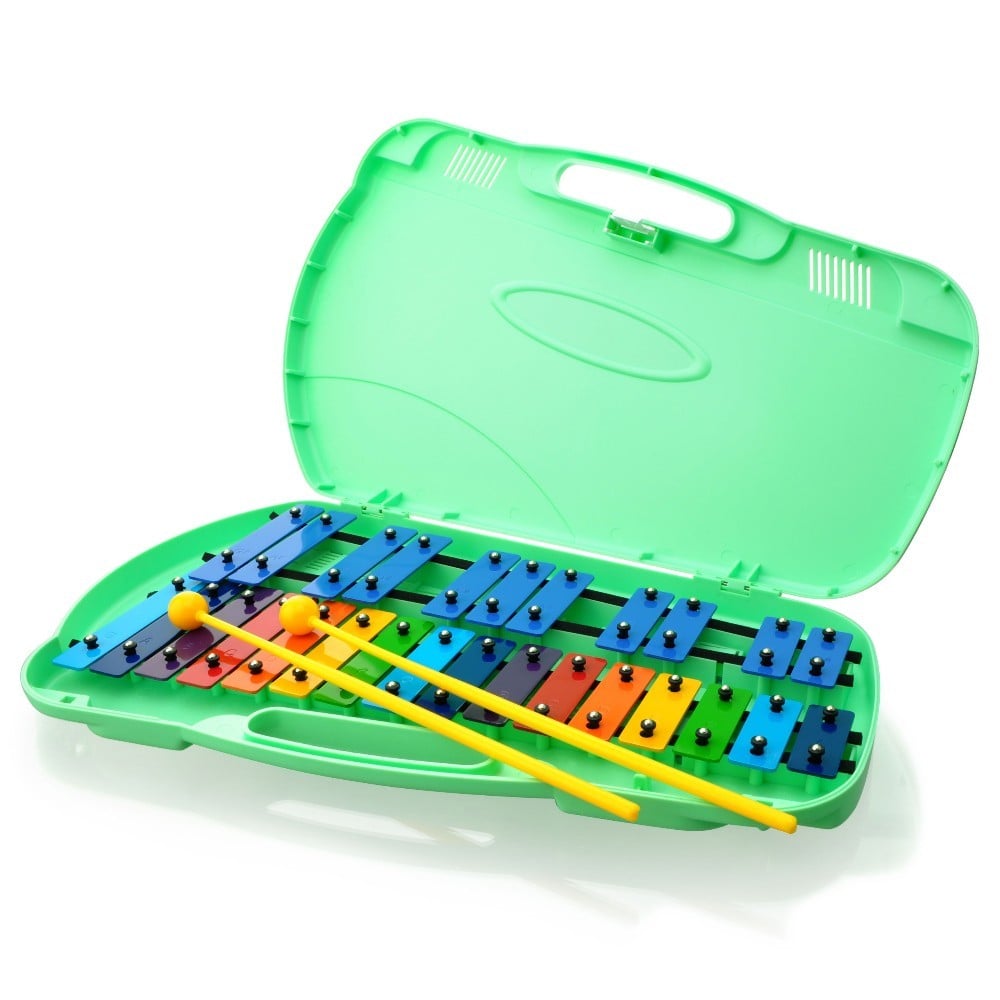 Angel AG-27N Glockenspiel cromático, 27 notas y barras de colores AG-27N