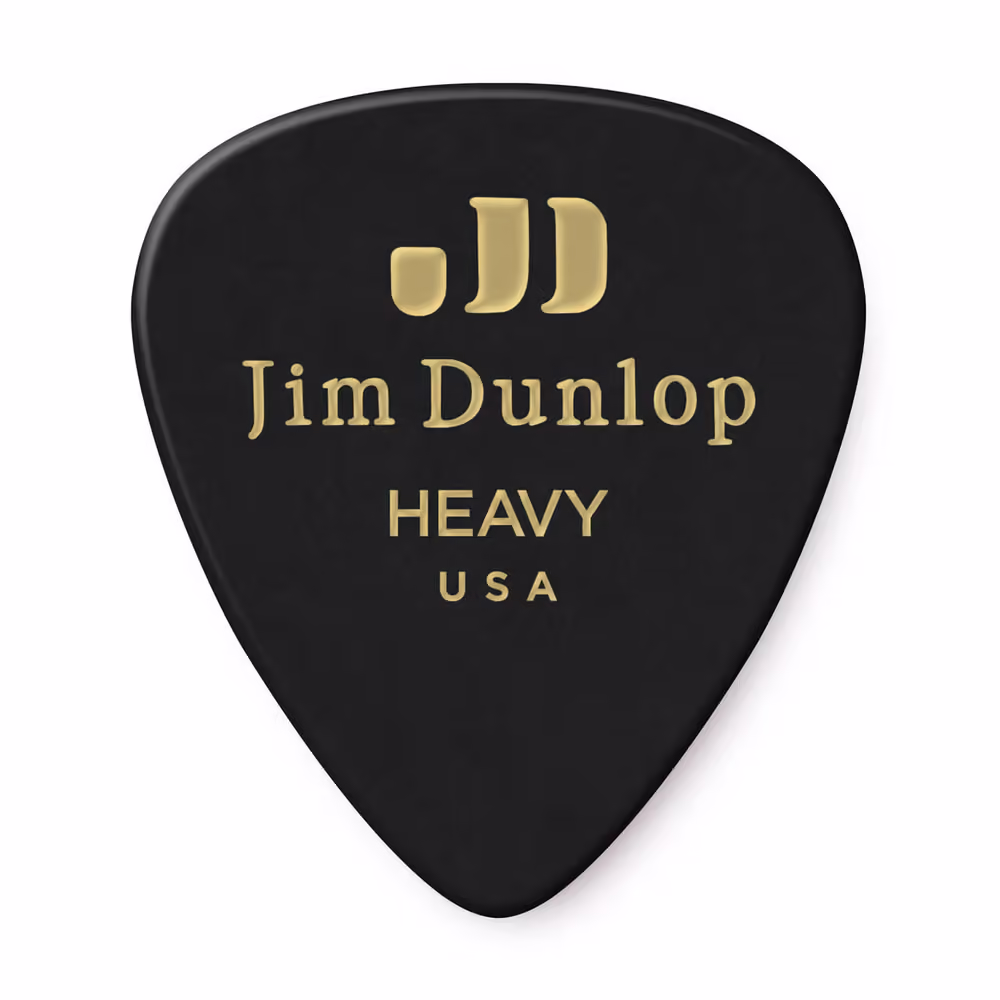 Dunlop Pack 72 Púas Genuine Celluloid Classic Negra - Heavy ADU483R03H