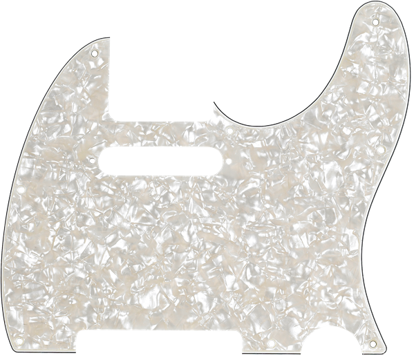 Fender Golpeador Telecaster 8 agujeros de montaje Blanco perlado envejecido Golpeador 992174000