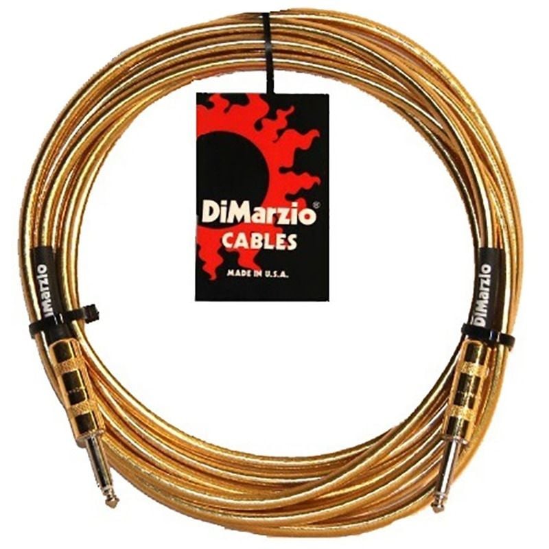 DiMarzio EP1715M Cable de Instrumento Dorado 4,5 Metros EP1715SSGM